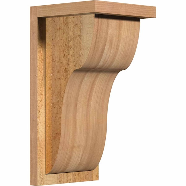 Ekena Millwork Carmel Rough Sawn Corbel w/Backplate, Western Red Cedar, 8"W x 8"D x 16"H COR08X08X16CAR01RWR - main